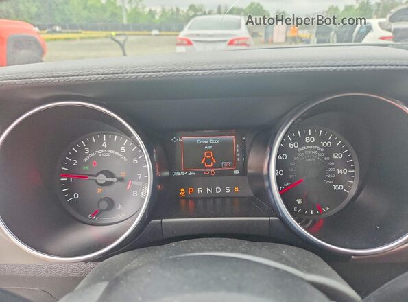 1FA6P8CF3N5138068 2022 FORD MUSTANG Black ხელსაწყოთა პანელის ხედი