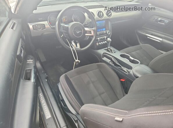 1FA6P8CF3N5138068 2022 FORD MUSTANG Black წინა პანელის ხედი