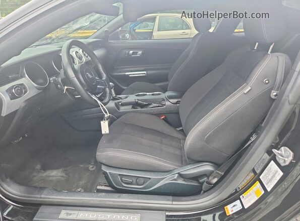 1FA6P8CF3N5138068 2022 FORD MUSTANG Black წინა სალონის ხედი