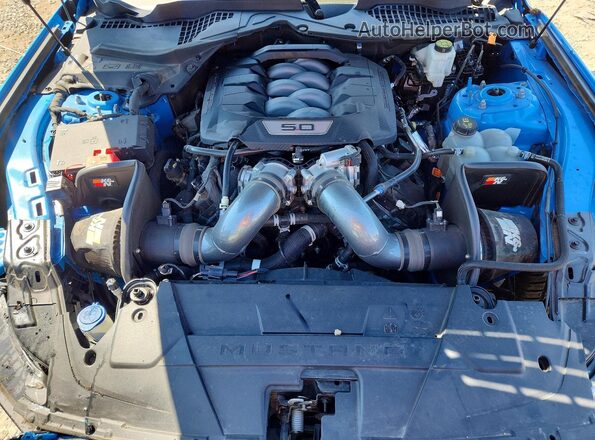 1FA6P8CF3R5412682 2024 FORD MUSTANG Blue Rear interior view