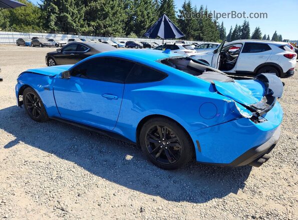 1FA6P8CF3R5412682 2024 FORD MUSTANG Blue Rear left