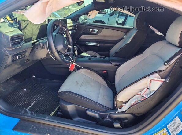 1FA6P8CF3R5412682 2024 FORD MUSTANG Blue Front interior view