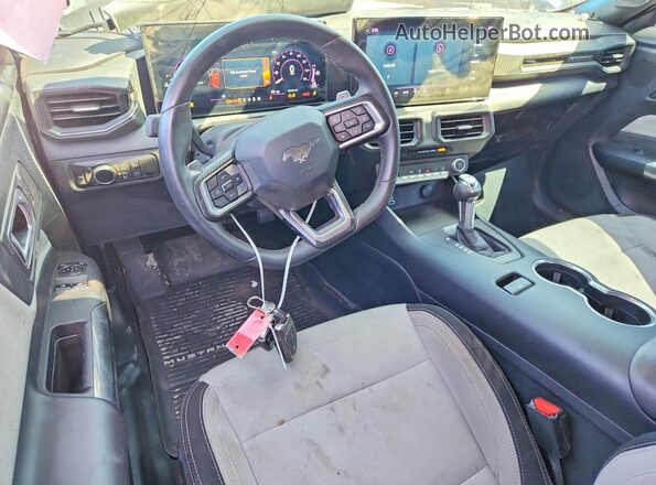 1FA6P8CF3R5412682 2024 FORD MUSTANG Blue Dashboard view