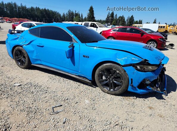 1FA6P8CF3R5412682 2024 FORD MUSTANG Blue Front right