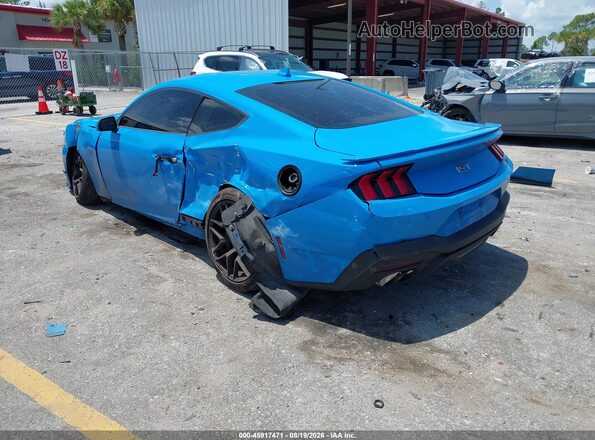 1FA6P8CF3R5420880 2024 FORD MUSTANG Light Blue Задня ліва чверть