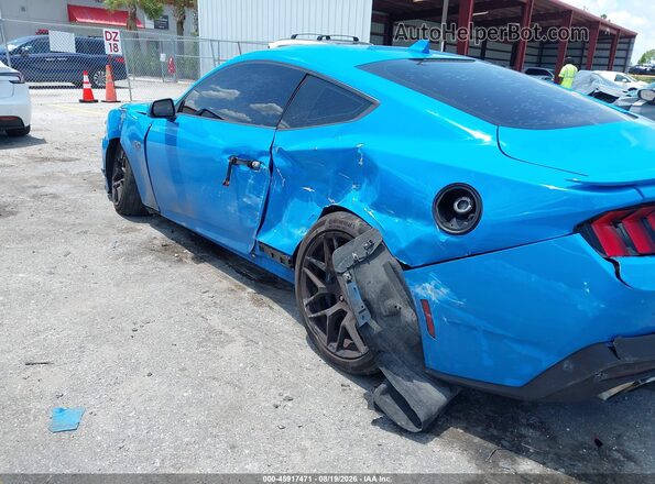 1FA6P8CF3R5420880 2024 FORD MUSTANG Light Blue Вид спереду