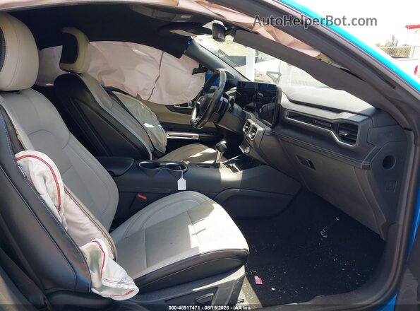 1FA6P8CF3R5420880 2024 FORD MUSTANG Light Blue Вид салону спереду