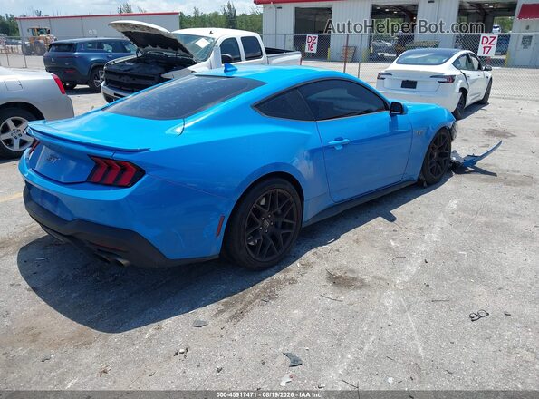 1FA6P8CF3R5420880 2024 FORD MUSTANG Light Blue Задня права чверть