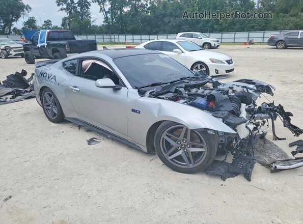 1FA6P8CF3R5421382 2024 FORD MUSTANG Gray წინა მარჯვენა