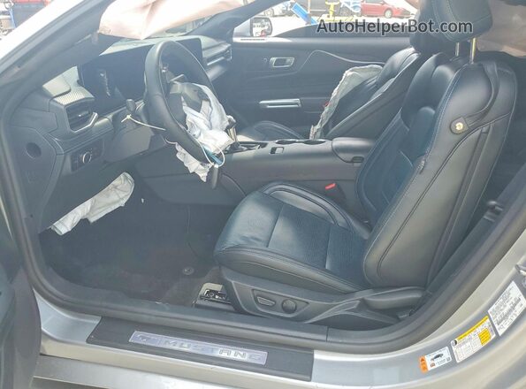 1FA6P8CF3R5421382 2024 FORD MUSTANG Gray წინა სალონის ხედი
