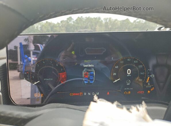 1FA6P8CF3R5421382 2024 FORD MUSTANG Gray ხელსაწყოთა პანელის ხედი