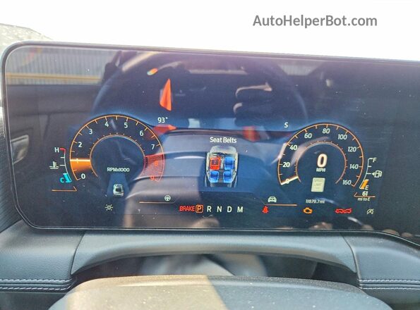 1FA6P8CF3S5410095 2025 FORD MUSTANG Black ხელსაწყოთა პანელის ხედი