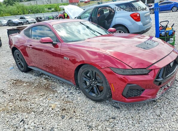 1FA6P8CF3S5414485 2025 FORD MUSTANG Красный Передняя правая четверть