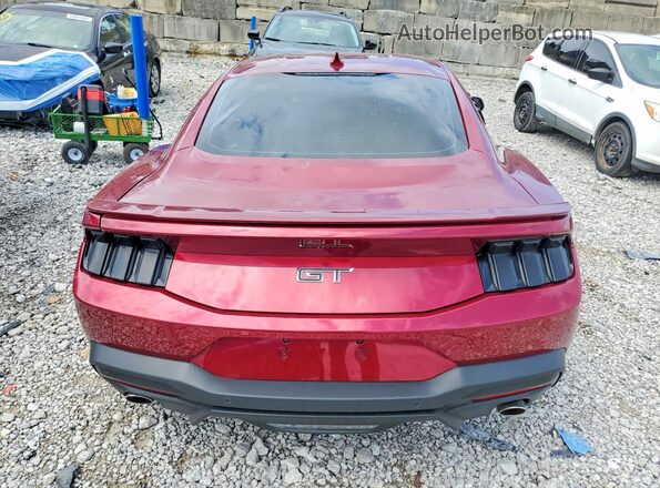 1FA6P8CF3S5414485 2025 FORD MUSTANG Красный Вид сзади