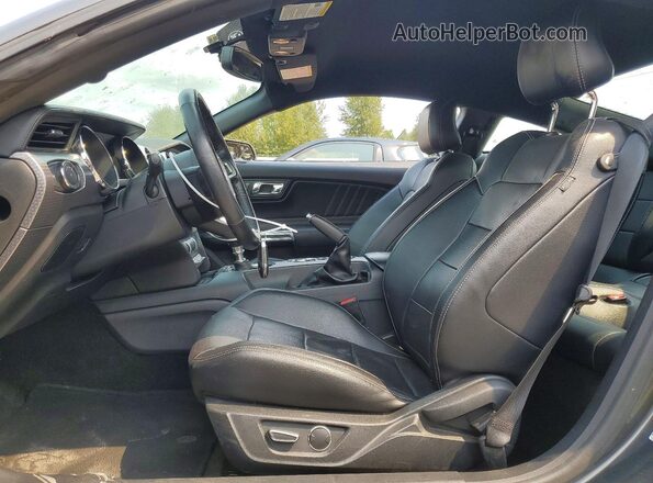 1FA6P8CF4G5278679 2016 FORD MUSTANG Серый Вид салона спереди