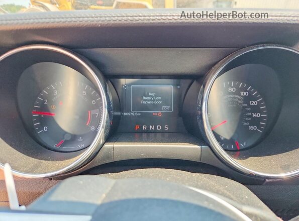 1FA6P8CF4G5309185 2016 FORD MUSTANG Charcoal Instrument cluster view