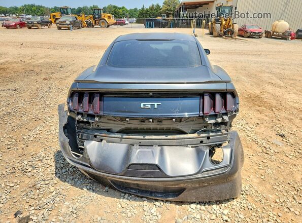 1FA6P8CF4G5309185 2016 FORD MUSTANG Charcoal Rear view