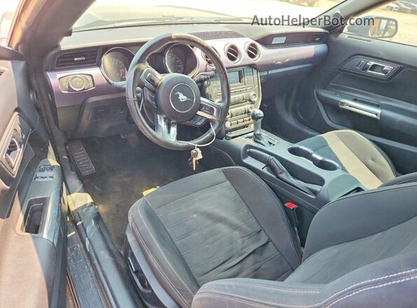 1FA6P8CF4G5309185 2016 FORD MUSTANG Charcoal Dashboard view