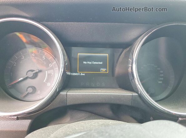 1FA6P8CF4G5333163 2016 FORD MUSTANG White Instrument cluster view