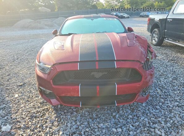 1FA6P8CF4H5202039 2017 FORD MUSTANG Maroon Вид спереду