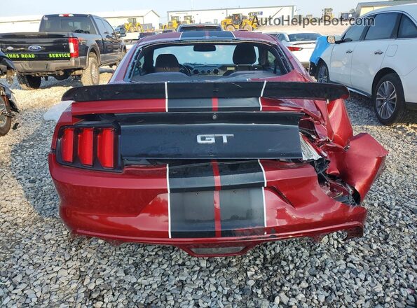 1FA6P8CF4H5202039 2017 FORD MUSTANG Maroon Вид ззаду