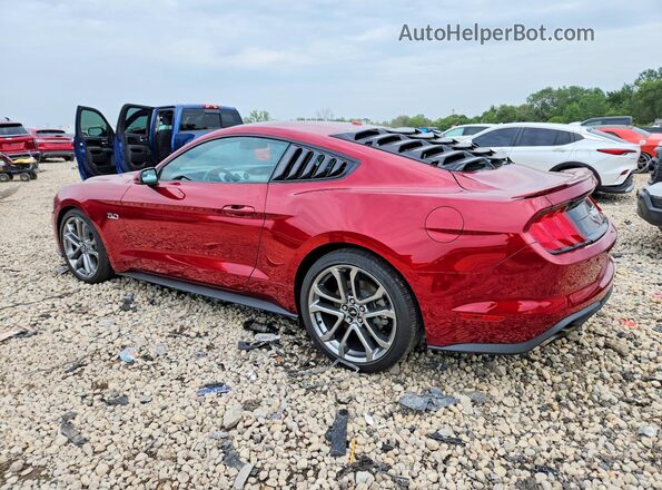 1FA6P8CF4J5116882 2018 FORD MUSTANG Red Trasero izquierdo