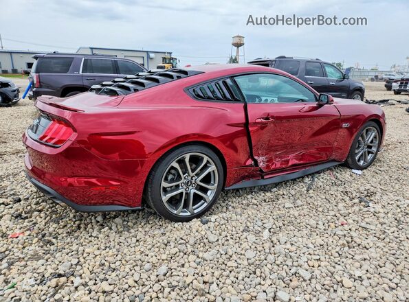 1FA6P8CF4J5116882 2018 FORD MUSTANG Red Trasero derecho