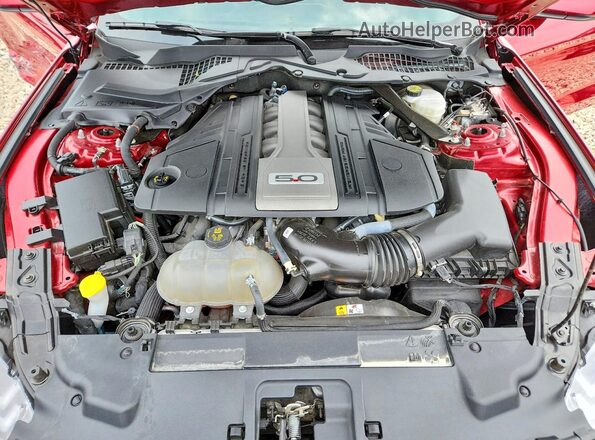 1FA6P8CF4J5116882 2018 FORD MUSTANG Red Vista interior trasera