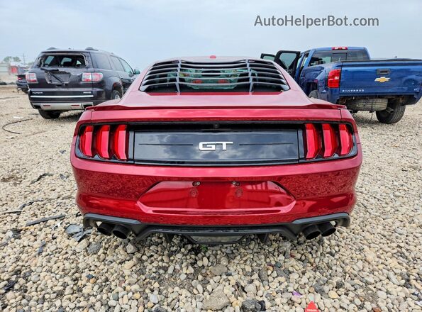 1FA6P8CF4J5116882 2018 FORD MUSTANG Red Vista trasera