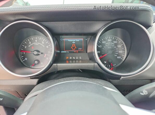 1FA6P8CF4J5116882 2018 FORD MUSTANG Red Vista del cuadro de instrumentos