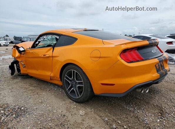 1FA6P8CF4K5108332 2019 FORD MUSTANG Orange Trasero izquierdo