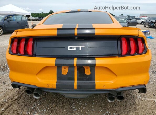 1FA6P8CF4K5108332 2019 FORD MUSTANG Orange Vista trasera