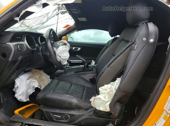 1FA6P8CF4K5108332 2019 FORD MUSTANG Orange Vista interior delantera
