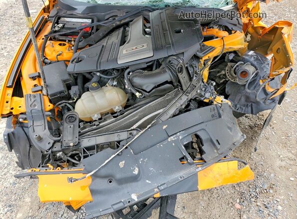 1FA6P8CF4K5108332 2019 FORD MUSTANG Orange Vista interior trasera