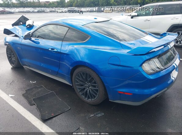 1FA6P8CF4K5116463 2019 FORD MUSTANG Blue Rear left