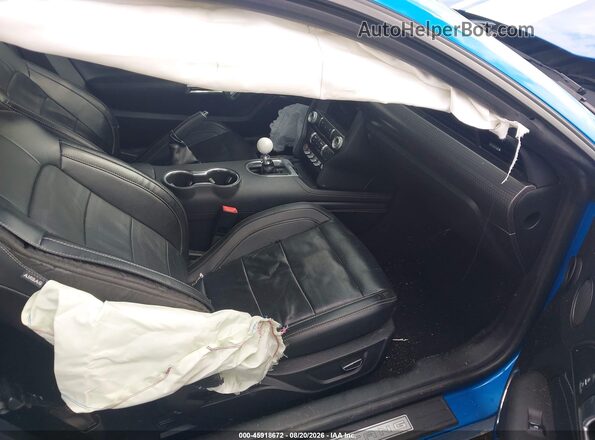 1FA6P8CF4K5116463 2019 FORD MUSTANG Blue Front interior view