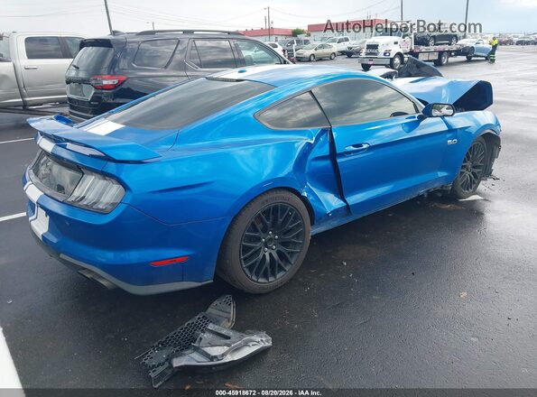 1FA6P8CF4K5116463 2019 FORD MUSTANG Blue Rear right
