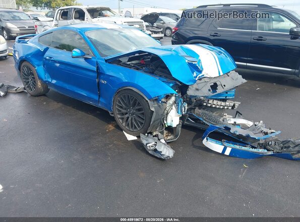 1FA6P8CF4K5116463 2019 FORD MUSTANG Blue 