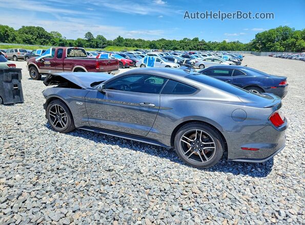1FA6P8CF4L5174638 2020 FORD MUSTANG Gray Trasero izquierdo