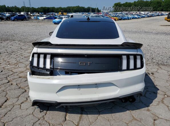 1FA6P8CF4M5118958 2021 FORD MUSTANG White Rear view
