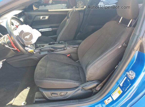 1FA6P8CF4M5120113 2021 FORD MUSTANG Blue Սալոնի դիմացի տեսք