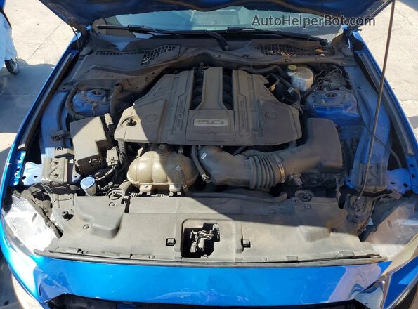 1FA6P8CF4M5120113 2021 FORD MUSTANG Blue Սալոնի հետևի տեսք