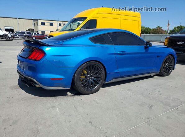 1FA6P8CF4M5120113 2021 FORD MUSTANG Blue Հետևի աջ