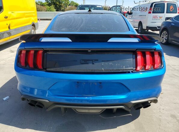 1FA6P8CF4M5120113 2021 FORD MUSTANG Blue Հետևի տեսք