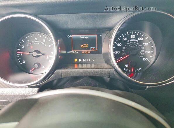 1FA6P8CF4M5137915 2021 FORD MUSTANG Black Instrument cluster view
