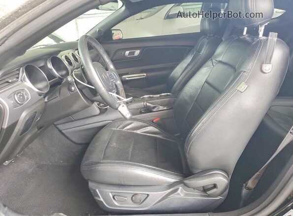 1FA6P8CF4M5137915 2021 FORD MUSTANG Black Front interior view