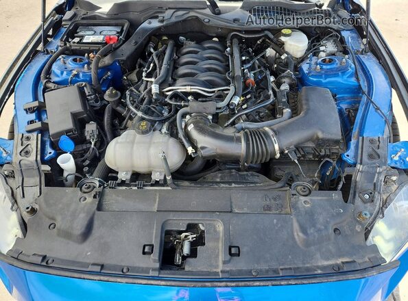 1FA6P8CF4M5154763 2021 FORD MUSTANG Blue Vista interior trasera
