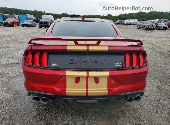 1FA6P8CF4N5116757 2022 FORD MUSTANG Red Вид ззаду