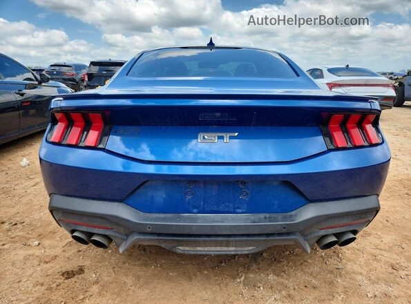 1FA6P8CF4R5409810 2024 FORD MUSTANG Blue Вид ззаду