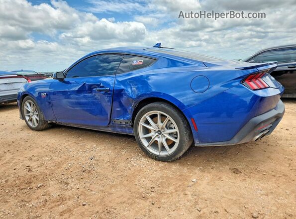 1FA6P8CF4R5409810 2024 FORD MUSTANG Blue Задня ліва чверть
